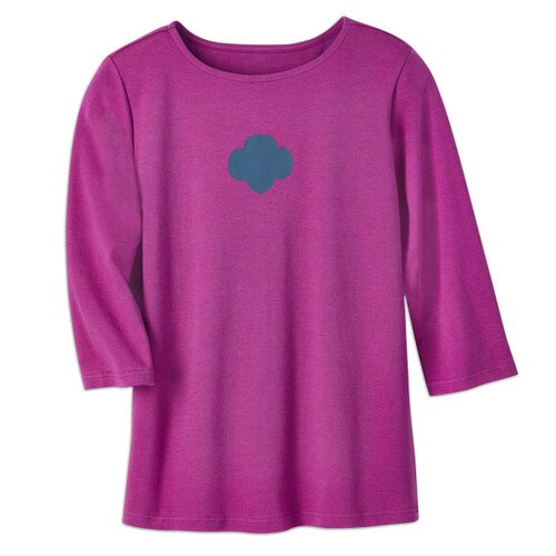 Girl Scout Women's Boat Neck Trefoil Top