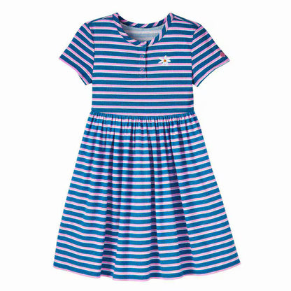 Girl Scout Daisy Striped Henley Dress