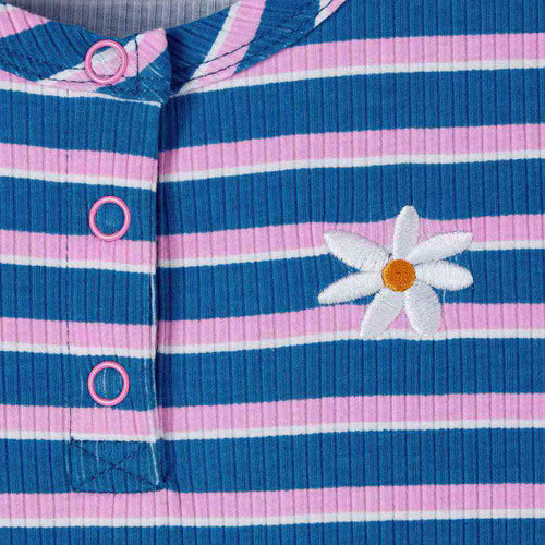 Girl Scout Daisy Striped Henley Dress