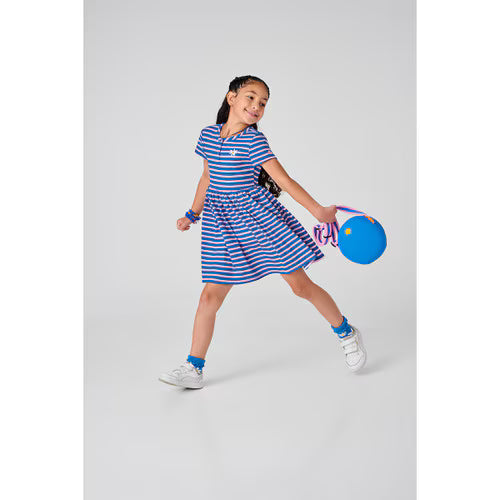 Girl Scout Daisy Striped Henley Dress