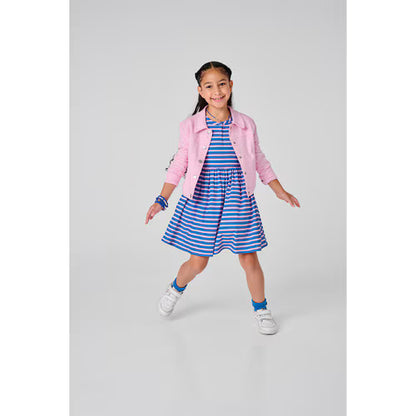 Girl Scout Daisy Striped Henley Dress
