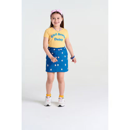Girl Scout Daisy Embroidered Skirt
