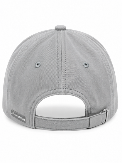 DRI-DUCK Gray Outdoor Embroidered Baseball Cap - 3347