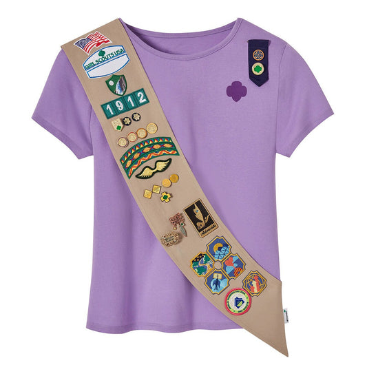 Official Girl Scouts Cadette, Senior and Ambassador Pocket Sash (Customizable)