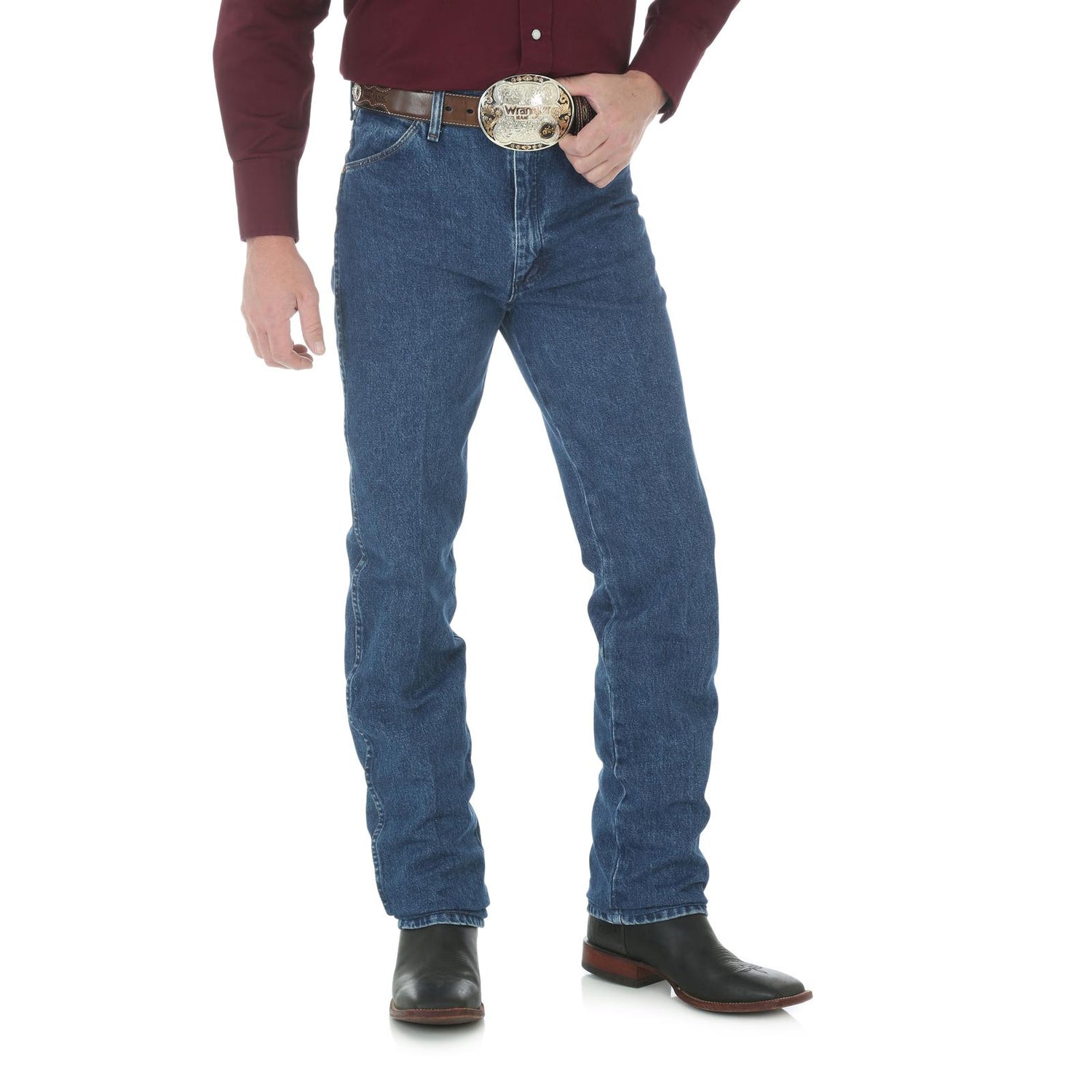 Wrangler® Cowboy Cut® Men's Jeans - Slim Fit - Stonewashed - Basics Clothing Store