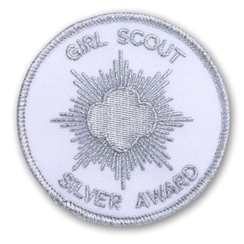 Girl Scouts Silver Award Emblem Patch