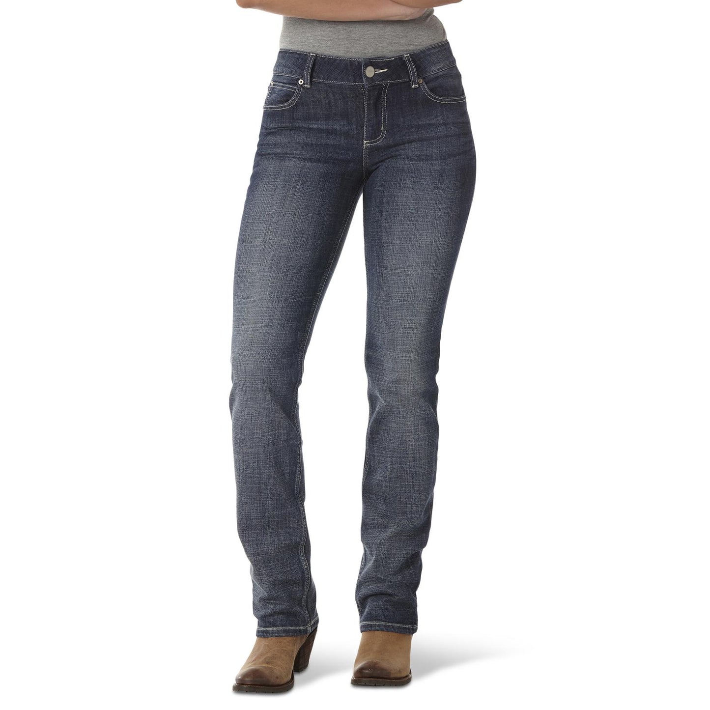 Wrangler® Essential Women Straight Jean - Mid Rise