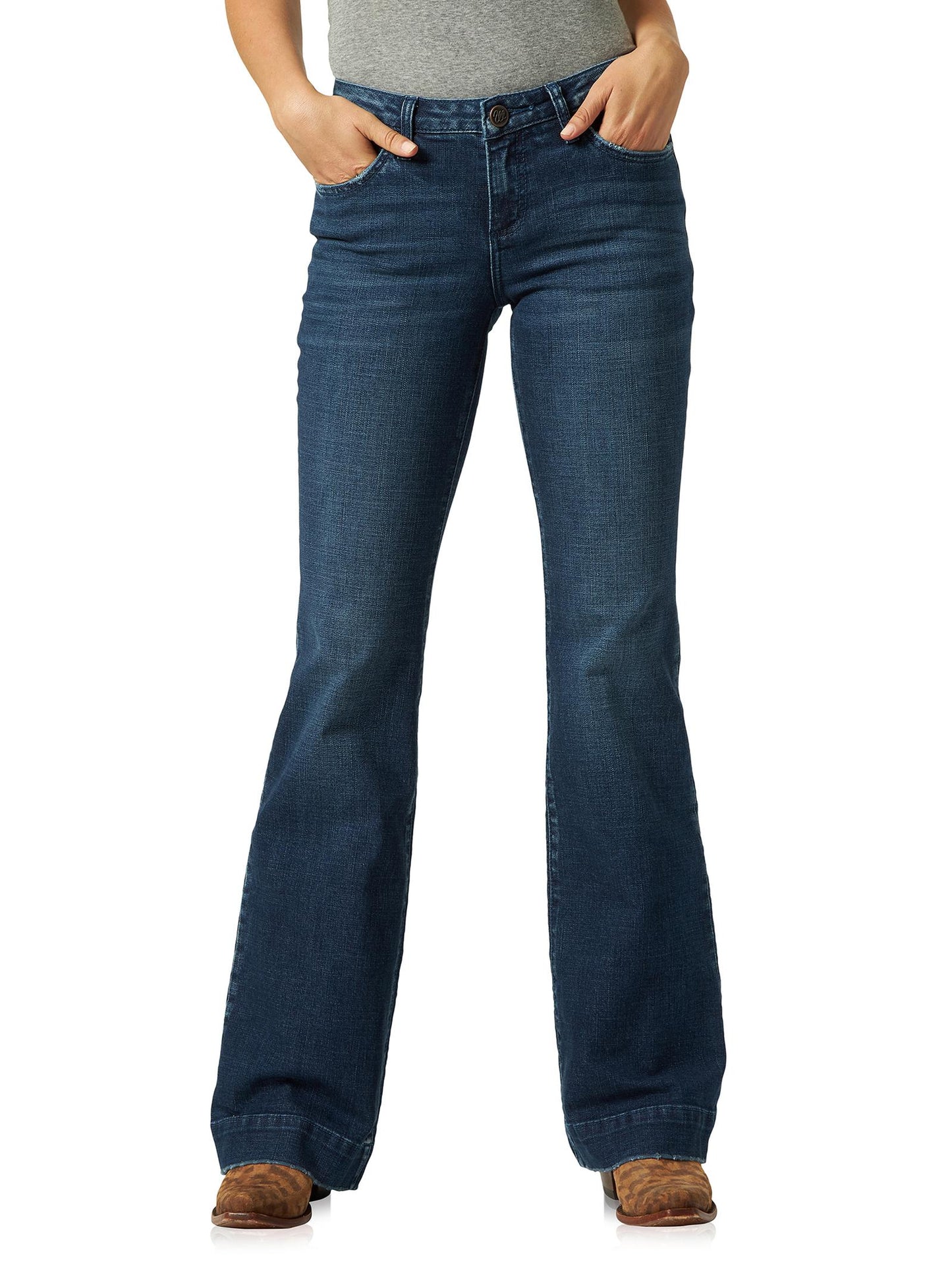 Wrangler® Women's Retro® Mae Wide Leg Trouser Jean - Mid Rise - Sophia