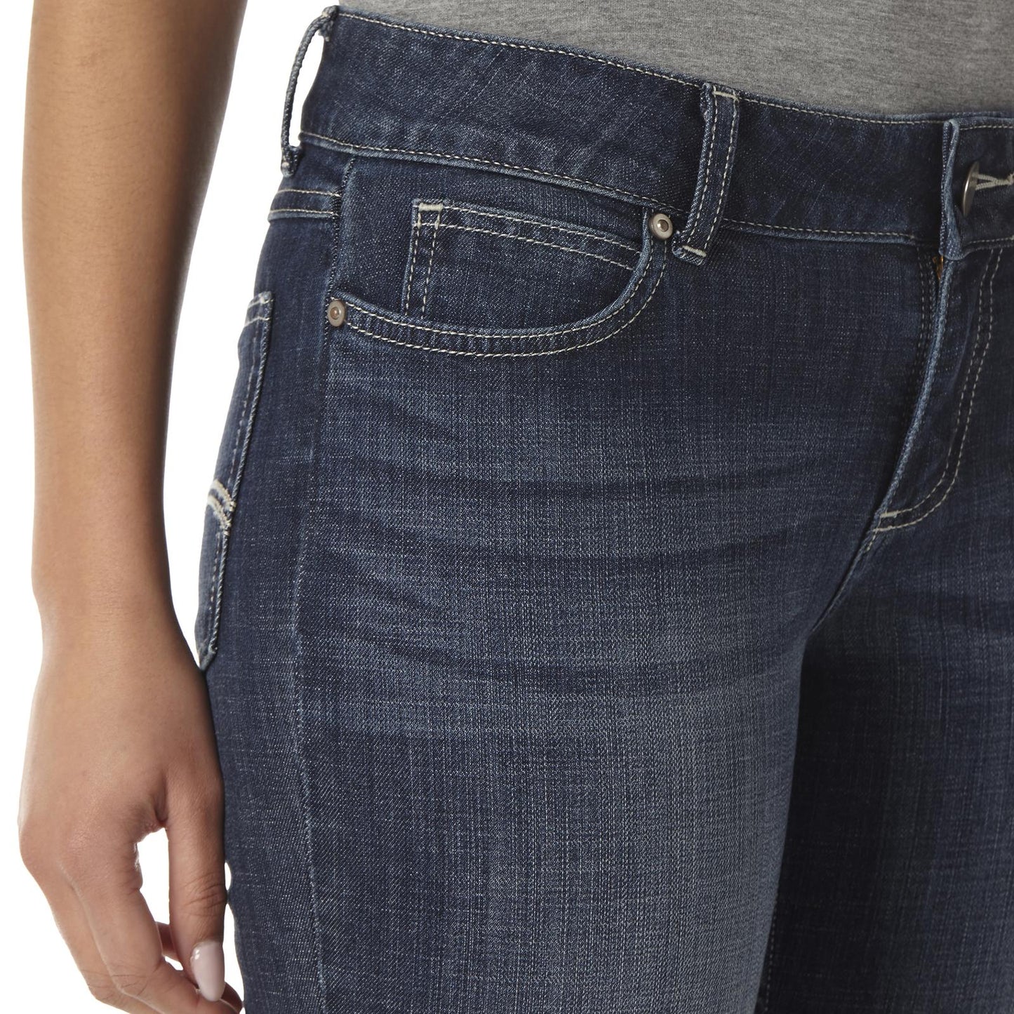 Wrangler® Women's Essential Mid-Rise Bootcut Jean - Dark Blue