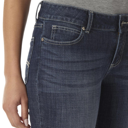 Wrangler® Women's Essential Mid-Rise Bootcut Jean - Dark Blue