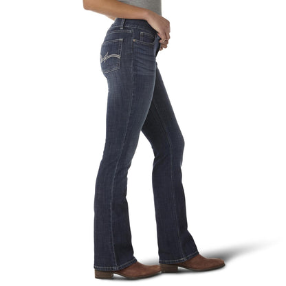 Wrangler® Women's Essential Mid-Rise Bootcut Jean - Dark Blue