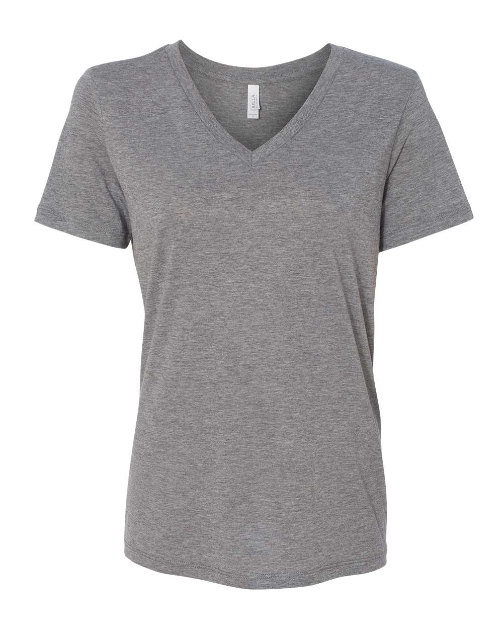 BELLA + CANVAS Women's Relaxed Triblend Short Sleeve V-Neck Tee