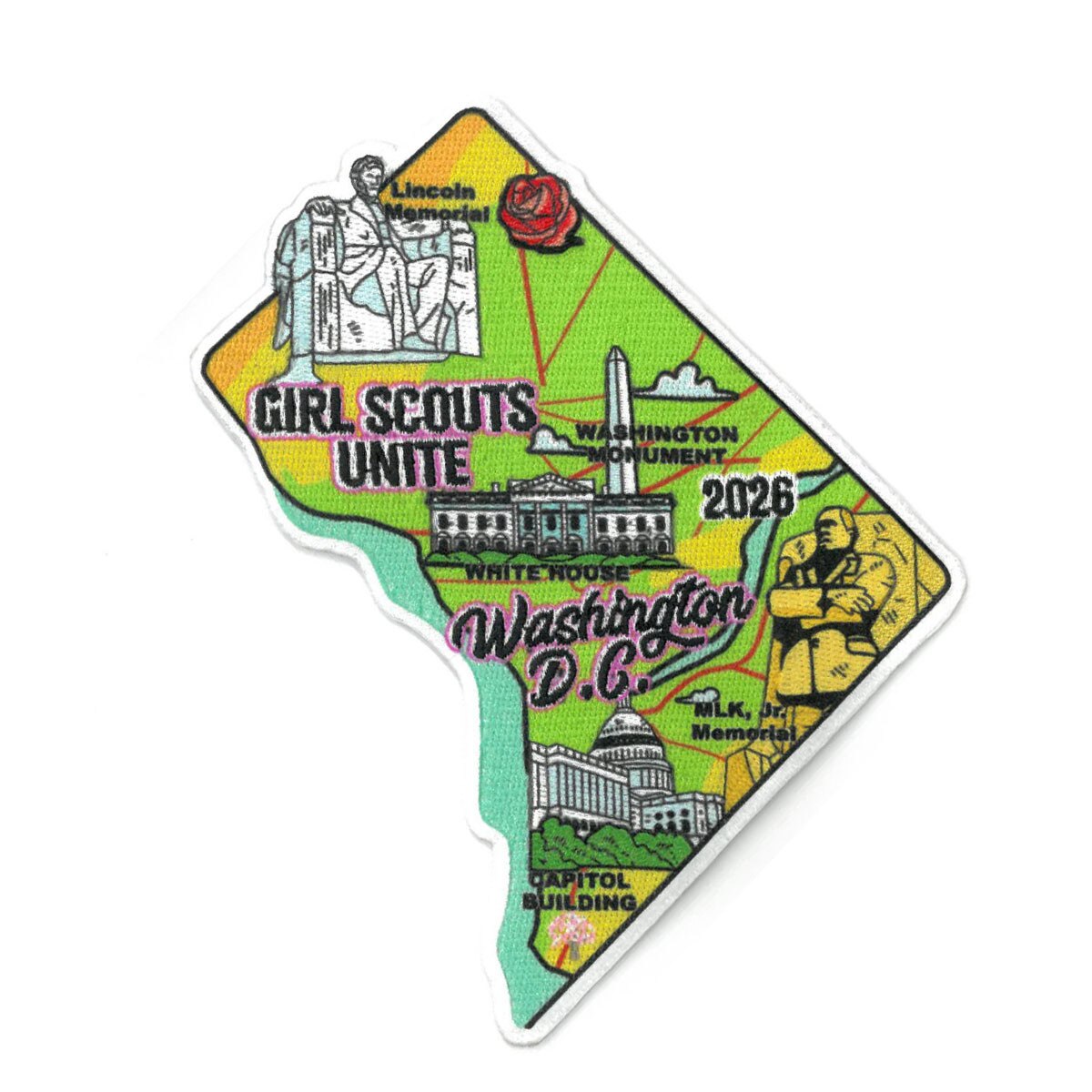 Girl Scouts Girl Scouts Unite Event Washington, DC Fun Patch - 10067