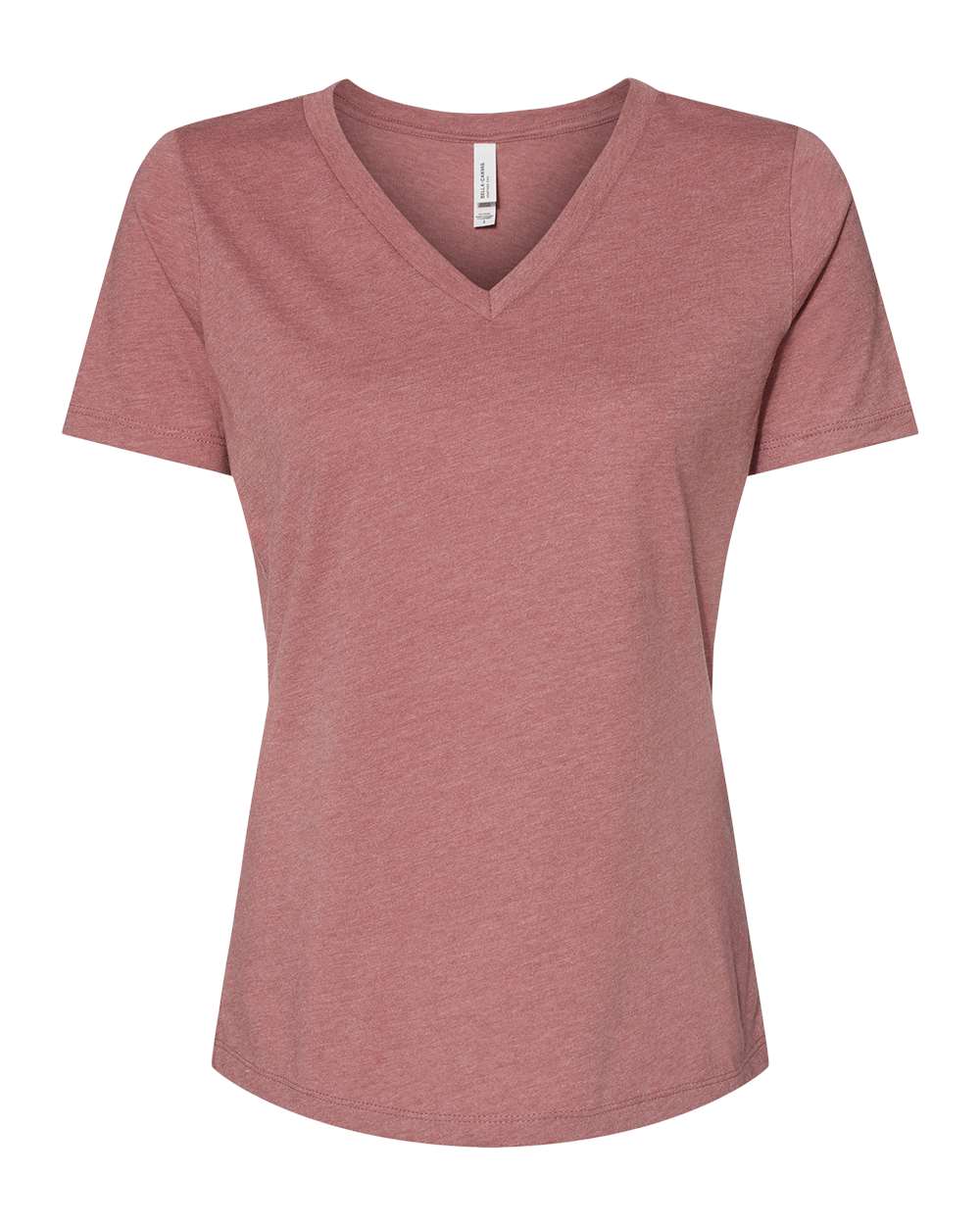 BELLA + CANVAS Women's Relaxed Heather CVC V-Neck Tee