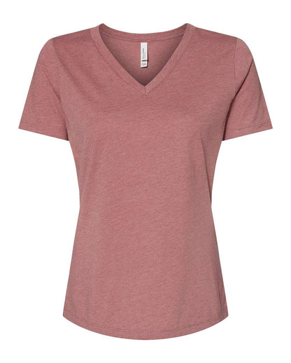 BELLA + CANVAS Women's Relaxed Heather CVC V-Neck Tee