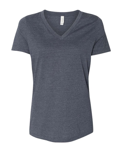 BELLA + CANVAS Women's Relaxed Heather CVC V-Neck Tee