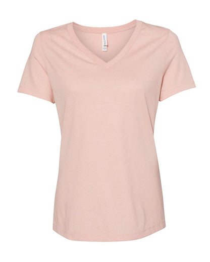 BELLA + CANVAS Women's Relaxed Heather CVC V-Neck Tee