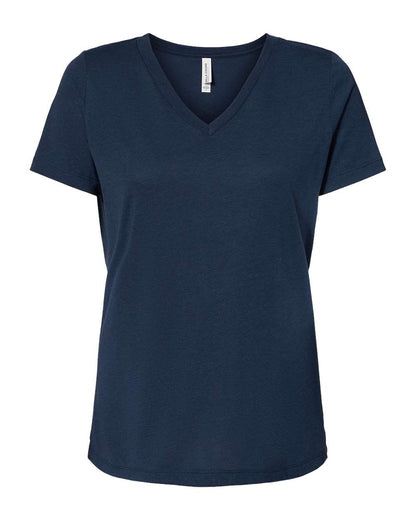 BELLA + CANVAS Women's Relaxed Triblend Short Sleeve V-Neck Tee