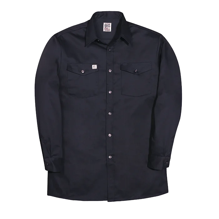 Big Bill 100% Cotton Long-Sleeve Industrial Work Shirt