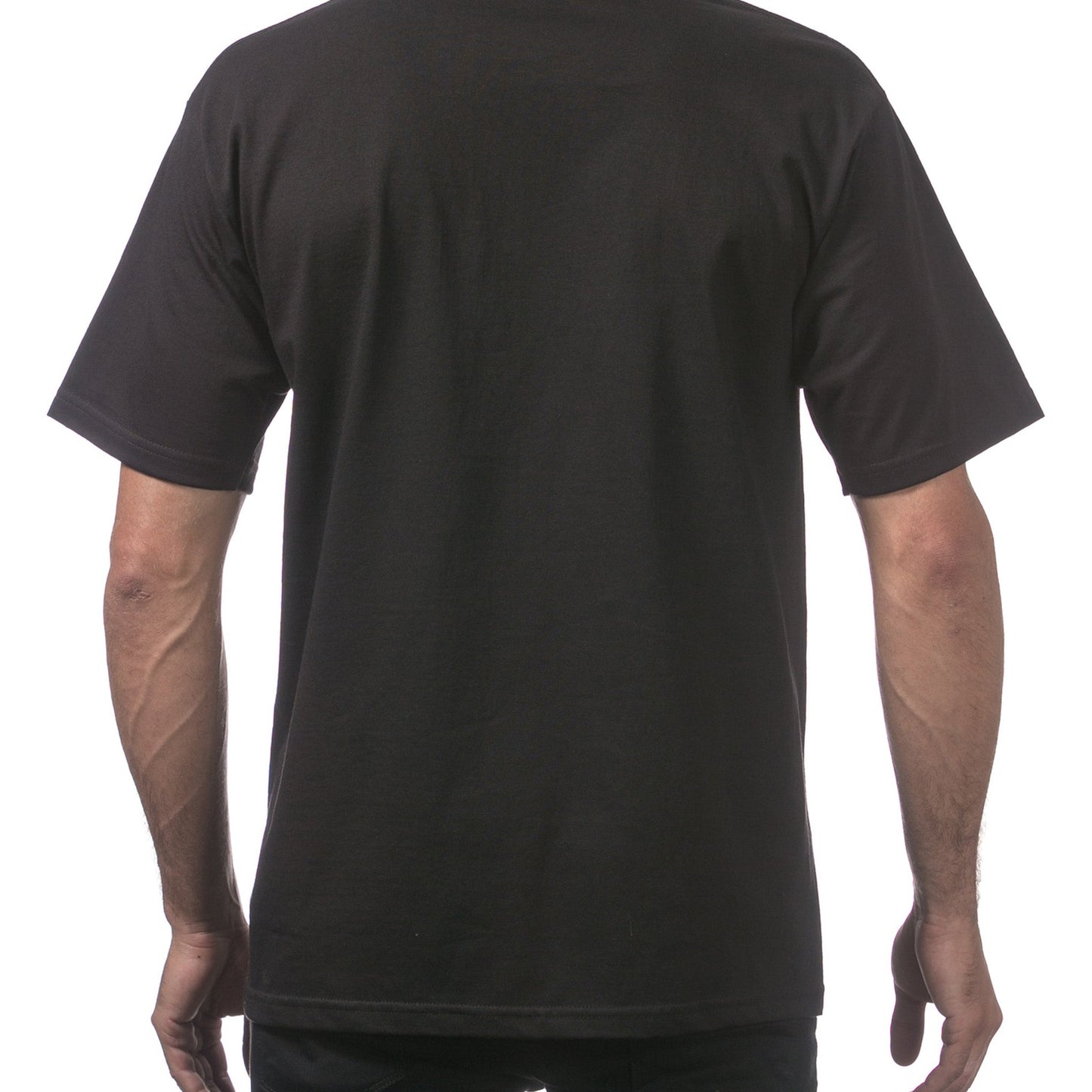 Pro Club Men's Heavyweight Basics Short Sleeve T-Shirt - Black