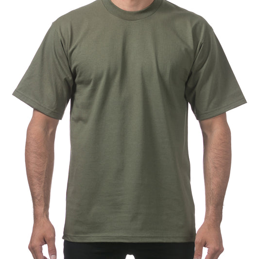 Pro Club Men's Heavyweight Short Sleeve T-Shirt (More Colors) - Regular Sizes (S-7X) - Basics Clothing Store