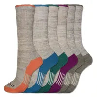 Dickies Women's 6 Packs Dri-Tech Moisture Control Free Run Crew Socks, Sizes 6-9 ( 61004 ) - Basics Clothing Store
