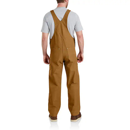 Carhartt Men's Bib Overall - Relaxed Fit Duck - Brown - Clearance