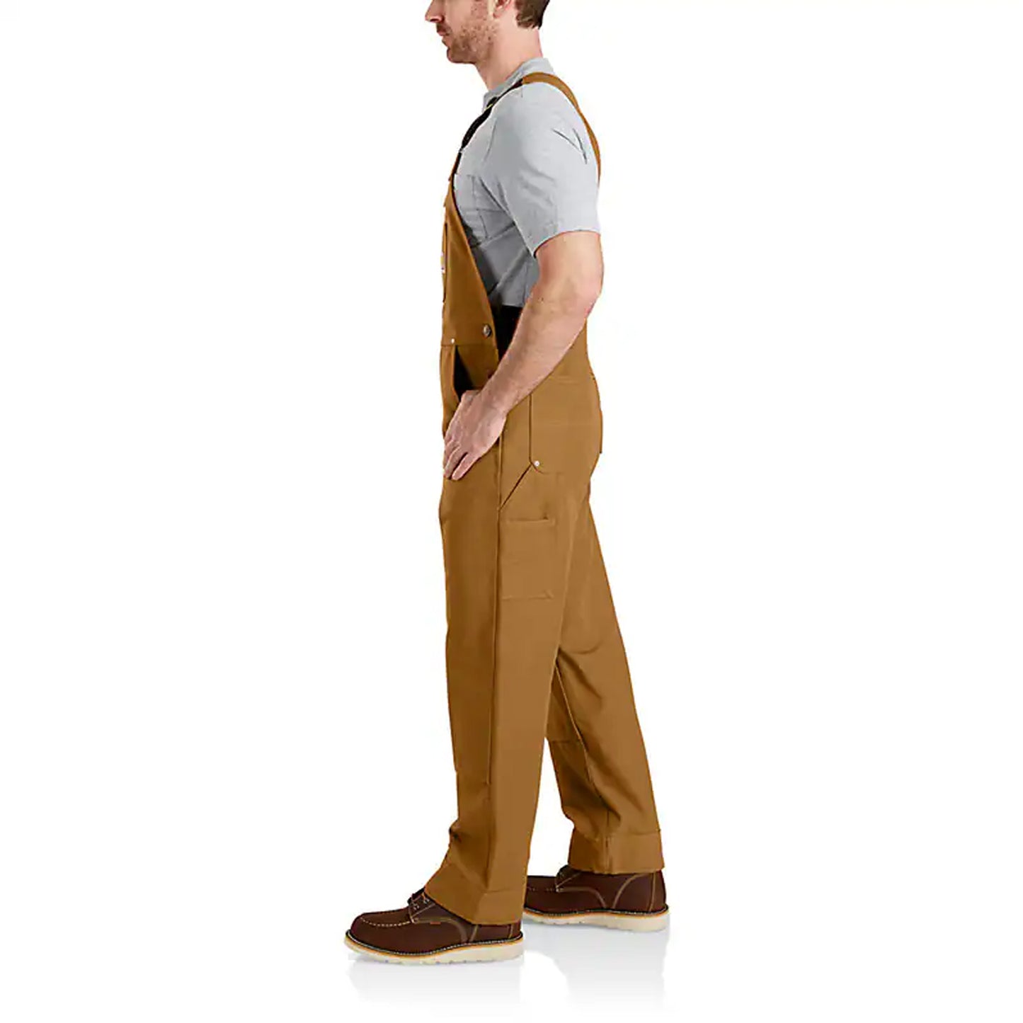 Carhartt Men's Bib Overall - Relaxed Fit Duck - Brown - Clearance
