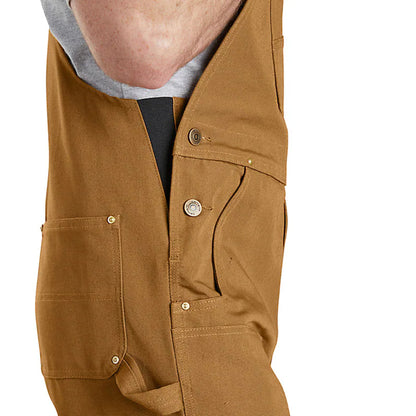 Carhartt Men's Bib Overall - Relaxed Fit Duck - Brown - Clearance