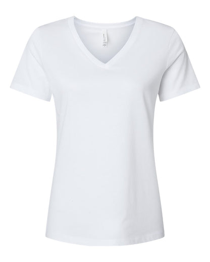 BELLA + CANVAS Women's Relaxed Heather CVC V-Neck Tee