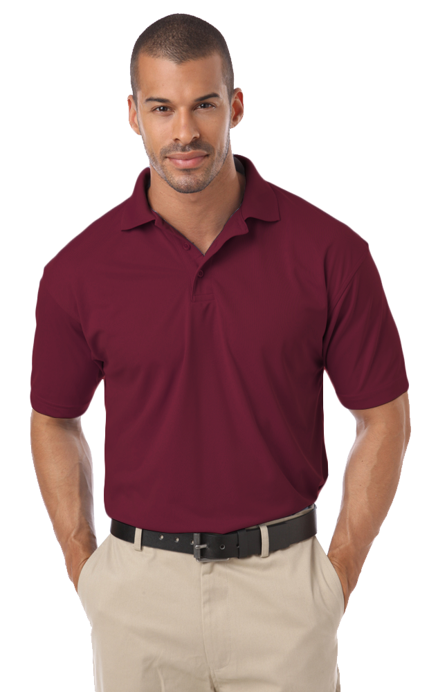 Blue Generation Men's IL-50 Pocketless Polo-BG1051 -Black - Basics Clothing Store