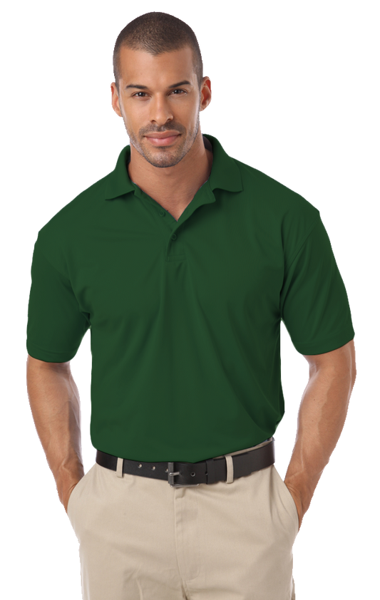 Blue Generation Men's IL-50 Pocketless Polo-BG1051 -Hunter