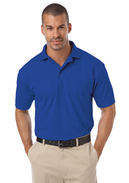 Blue Generation Men's IL-50 Pocketless Polo-BG1051 -Royal