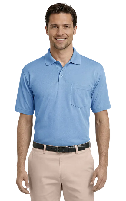 Blue Generation Adult IL-50 Pocketed Polo-BG1052