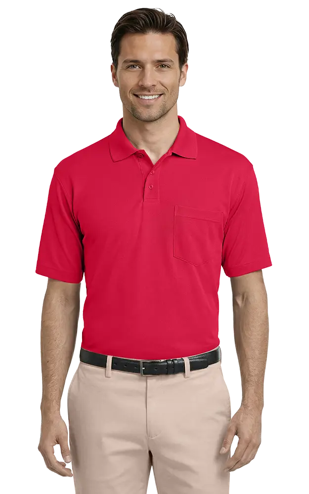 Blue Generation Adult IL-50 Pocketed Polo-BG1052