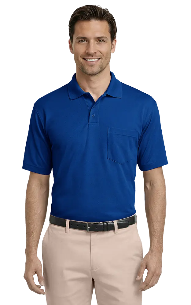 Blue Generation Adult IL-50 Pocketed Polo-BG1052
