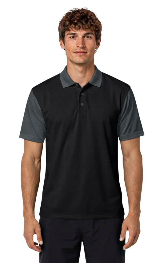 Blue Generation Men's IL-50 Colorblock Polo-BG1054