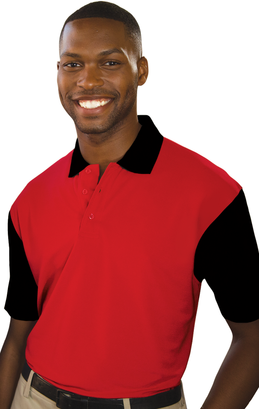Blue Generation Men's IL-50 Colorblock Polo-BG1054