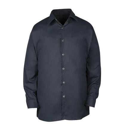 Big Bill Long Sleeve Pocketless Work Shirt - Navy -105S - Basics Clothing Store