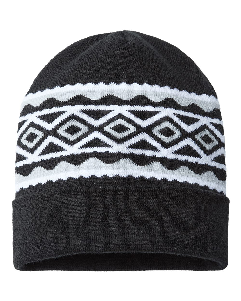 CAP AMERICA - USA- Made Diamond Cuffed Beanie - RKD12