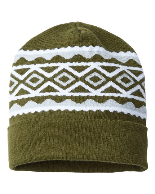 CAP AMERICA - USA- Made Diamond Cuffed Beanie - RKD12