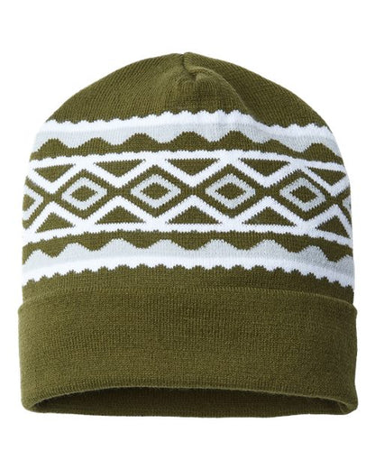 CAP AMERICA - USA- Made Diamond Cuffed Beanie - RKD12