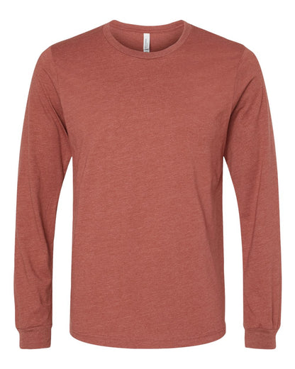 BELLA + CANVAS Heather CVC Long Sleeve Tee