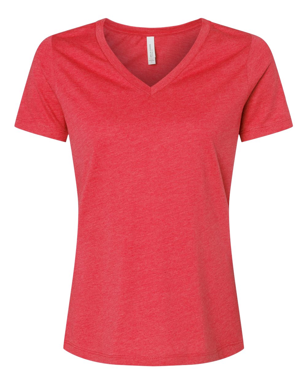 BELLA + CANVAS Women's Relaxed Heather CVC V-Neck Tee