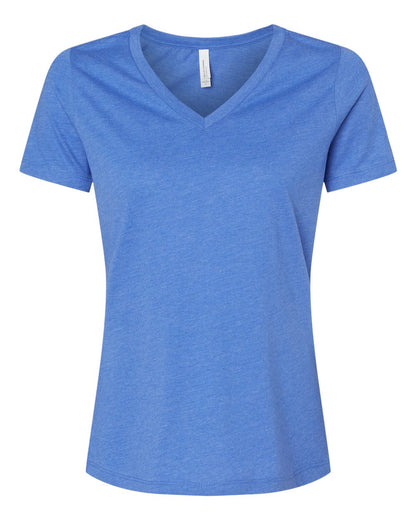 BELLA + CANVAS Women's Relaxed Heather CVC V-Neck Tee