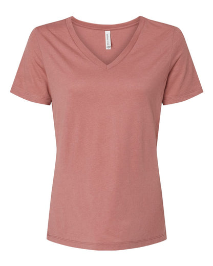 BELLA + CANVAS Women's Relaxed Triblend Short Sleeve V-Neck Tee