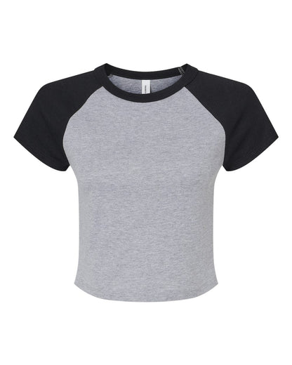 BELLA + CANVAS Women's Micro Rib Raglan Baby Tee
