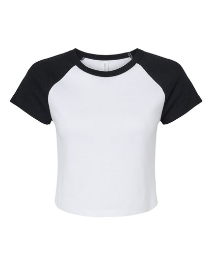 BELLA + CANVAS Women's Micro Rib Raglan Baby Tee