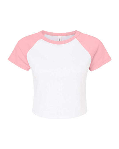 BELLA + CANVAS Women's Micro Rib Raglan Baby Tee