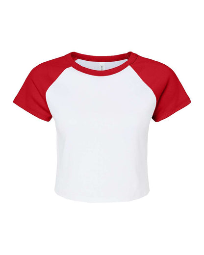 BELLA + CANVAS Women's Micro Rib Raglan Baby Tee